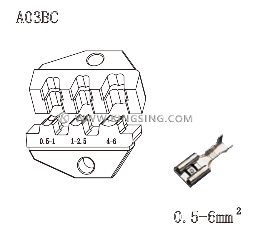 terminal crimping die terminal crimping die