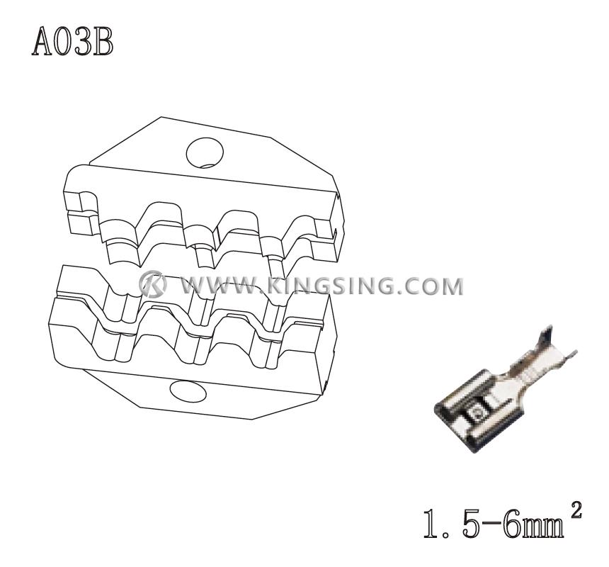 terminal crimping die terminal crimping die
