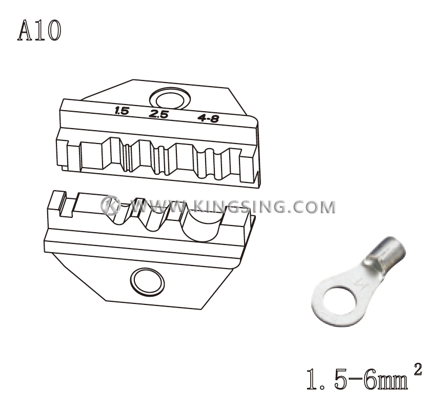 terminal crimping die terminal crimping die