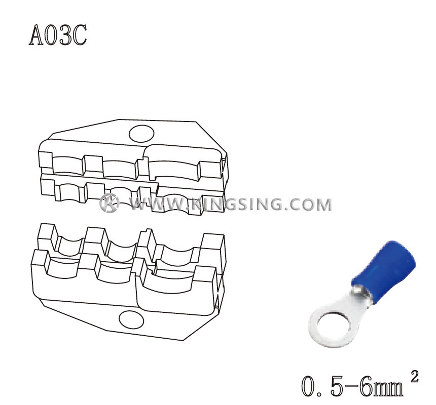 terminal crimping die terminal crimping die