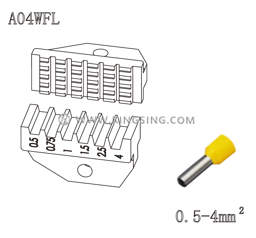terminal crimping die terminal crimping die