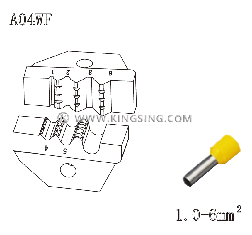 terminal crimping die terminal crimping die