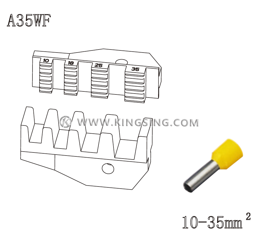 terminal crimping die terminal crimping die