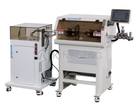 Automatic Multi-core Cable Cutting & Stripping and Coiling Machine