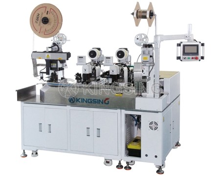 Automatic Double-head Splicing and Single-head Casing Copper Tape Machine