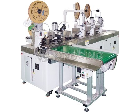 Automatic Multi-wire copper Tape Crimping and Heat Shrinkable Tube Terminal Machine