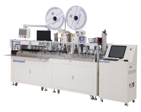 Automatic Wire Crimping and Shrink Tube Marking Inserting Machine