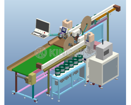 Dual-Head Wire Crimping and Tube Marking Machine